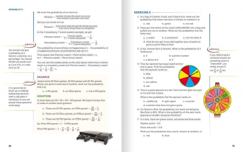 GCSE Statistics textbook spread