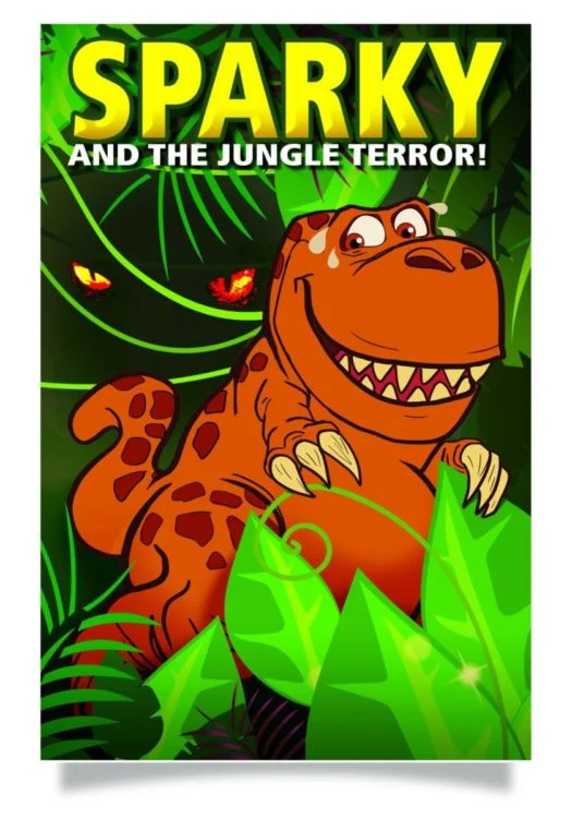 Sparky and the Jungle Terror full colour illustrated cover